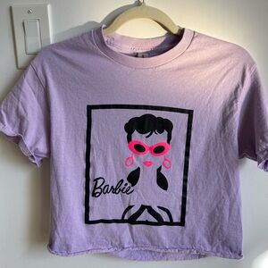 Cropped barbie t shirt
